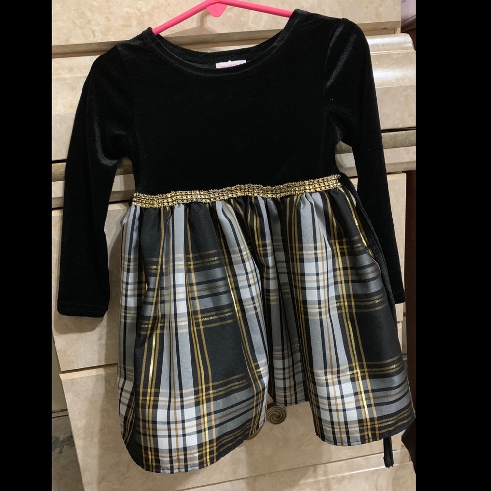 Toddler velvet dress